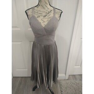 Bdba V-neck Sleeveless Marilyn Monroe Dress Gray Vintage Y2K Classic Feminine